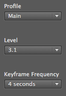 Keyframe frequency